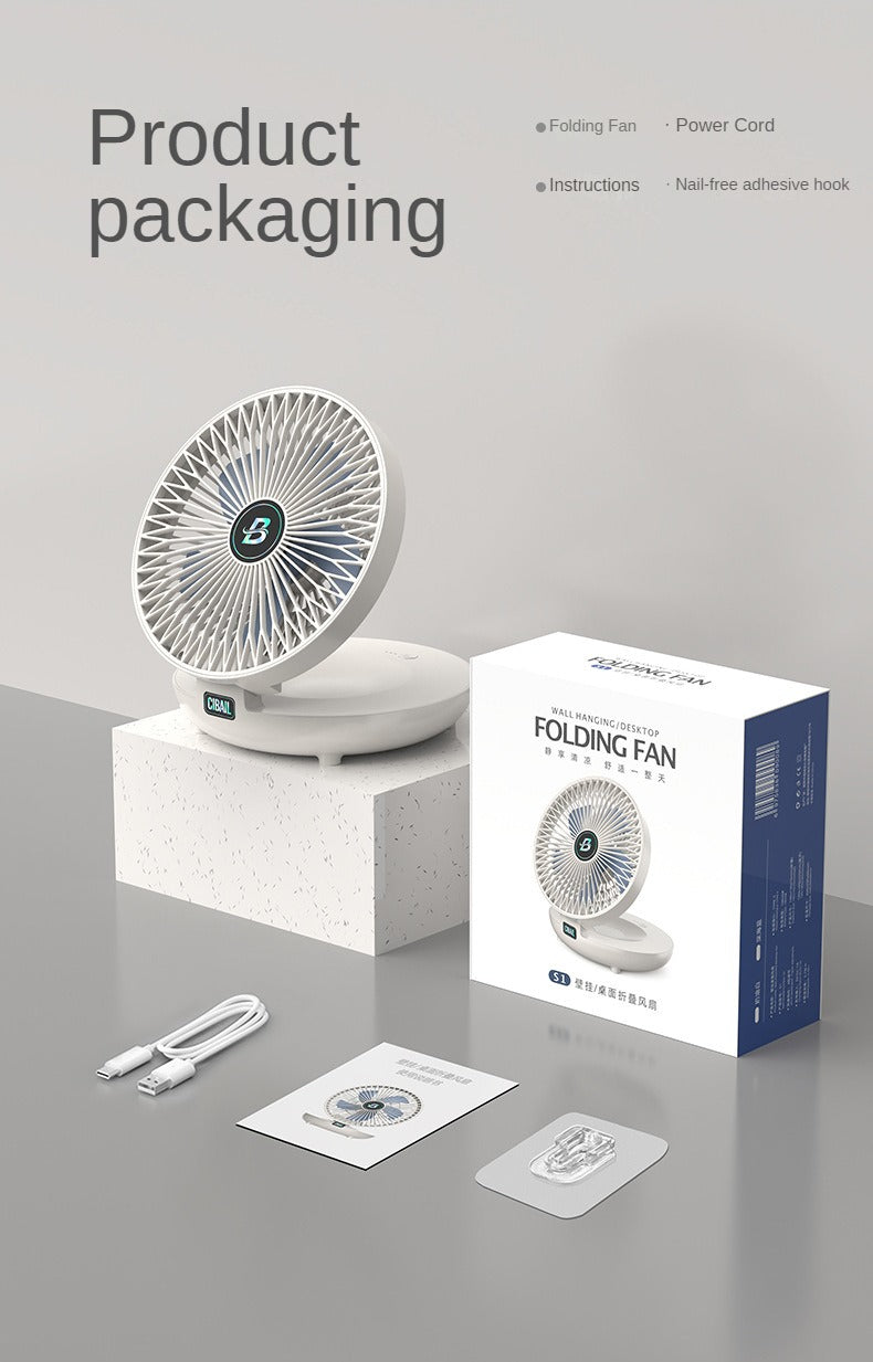 wall-mounted desktop dual-use fan