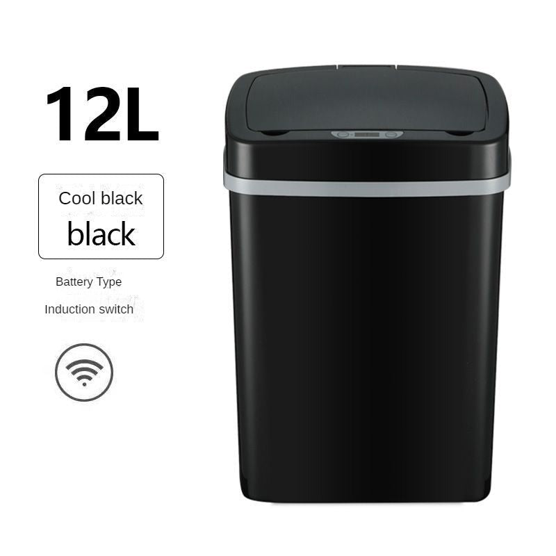 Smart trash can fully automatic electric induction pedal-free living room trash can with cover