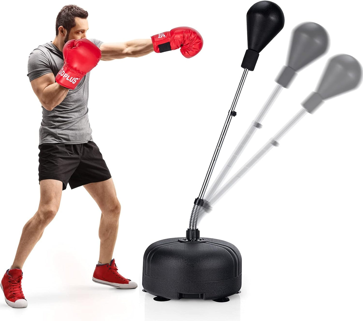 Solid boxing ball, speed ball, vertical adult professional Sanda training equipment, sandbag, tumbler, household reaction target