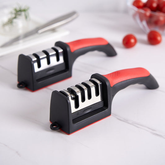 Knife Sharpener 3-4 Stages Professional Kitchen Sharpening Stone Grinder Knives Whetstone Tungsten Diamond Ceramic Sharpener Tool