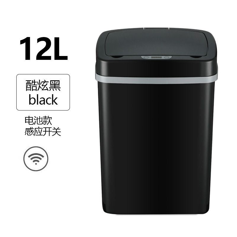 Smart trash can fully automatic electric induction pedal-free living room trash can with cover