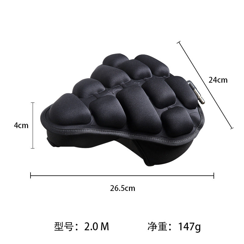 Bicycle Cushion Cover，Inflatable Airbag Thickened Sponge Silicone，Mountain Bike Riding Super Soft Seat Cover