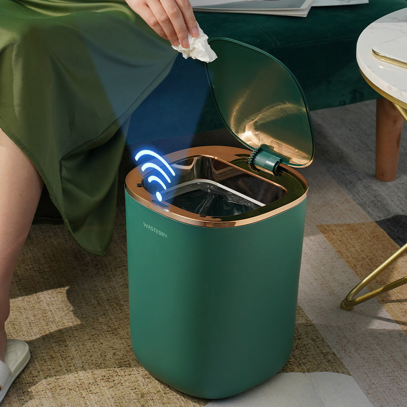 Intelligent trash can induction type fully automatic electric with cover