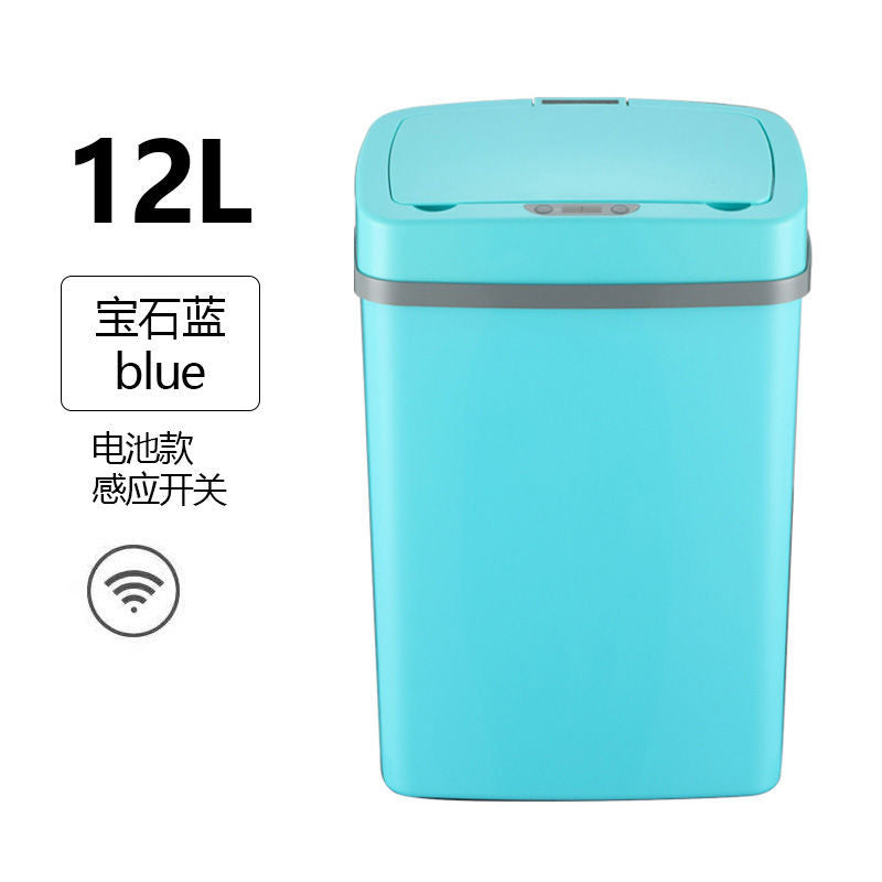 Smart trash can fully automatic electric induction pedal-free living room trash can with cover