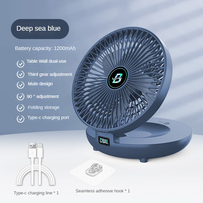 wall-mounted desktop dual-use fan