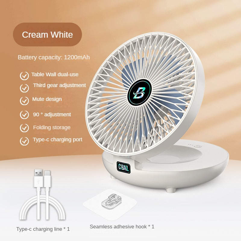 wall-mounted desktop dual-use fan