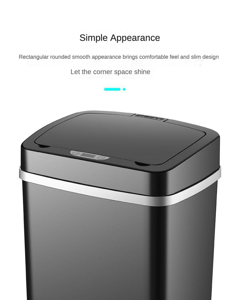 Smart trash can fully automatic electric induction pedal-free living room trash can with cover