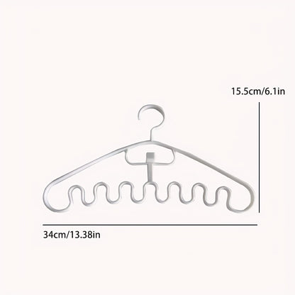 1pc Wave Shaped Clothes Hanger, Bedroom Accessories, Laundry Organization, Space Saving Tank Top And Bra Hangers For Closet Organization, Closet Organizers And Storage, Home Organization And Storage Supplies