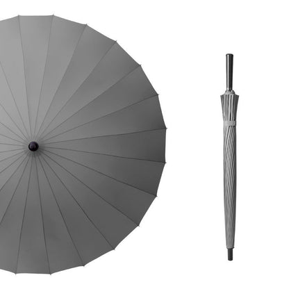 24-bone umbrella with long handle with enlarged