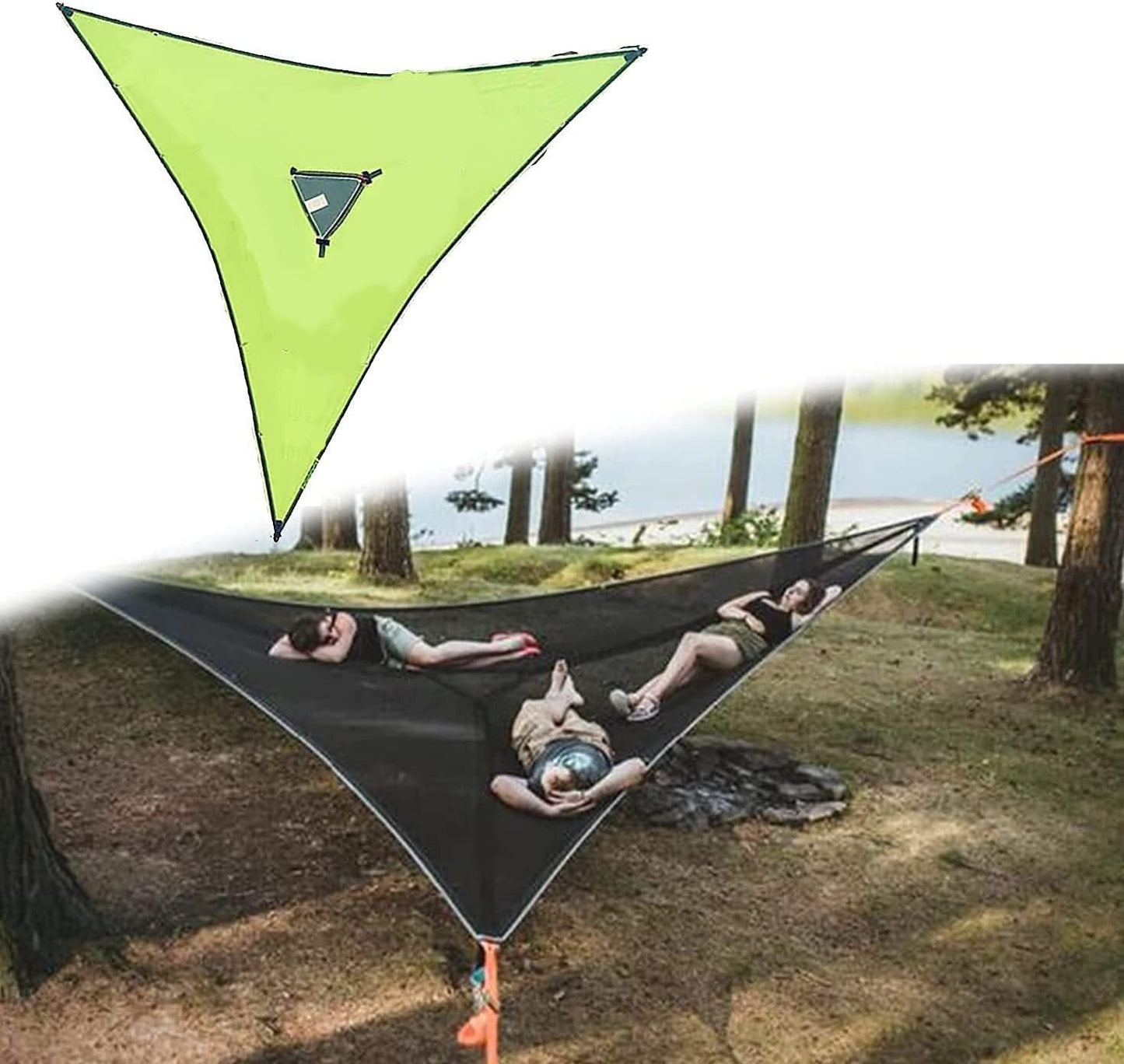 Outdoor triangular hammock portable hammock hanging tree tent