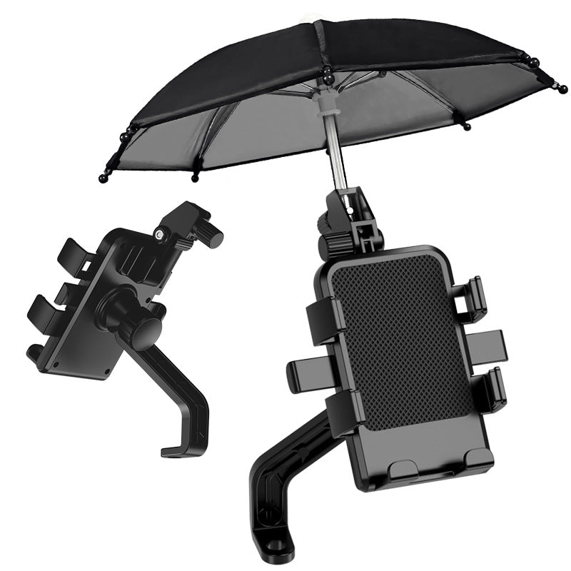 Navigation phone stand with umbrella