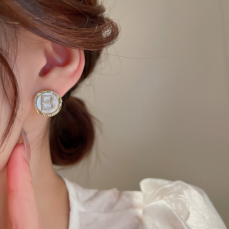 South Korea high-class sense of light luxury earrings