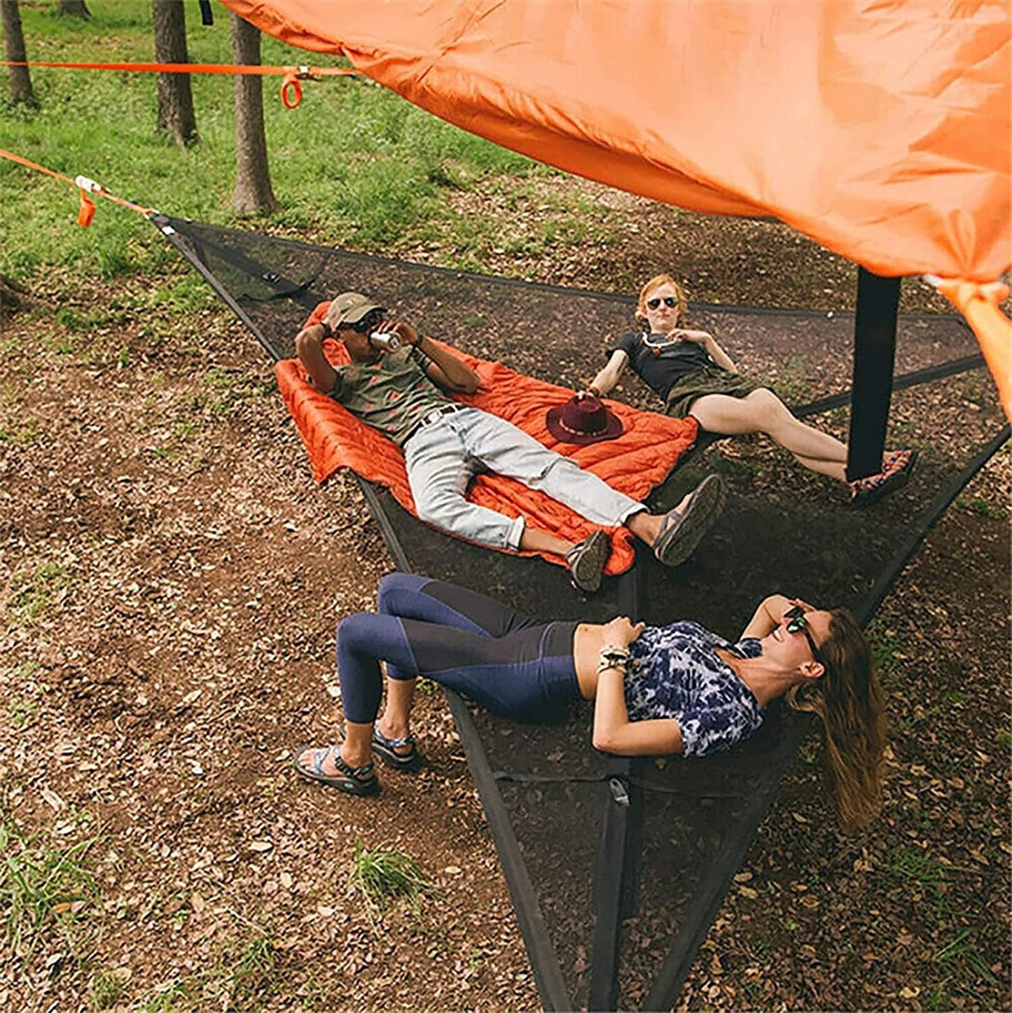 Outdoor triangular hammock portable hammock hanging tree tent