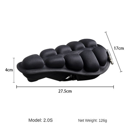 Bicycle Cushion Cover，Inflatable Airbag Thickened Sponge Silicone，Mountain Bike Riding Super Soft Seat Cover