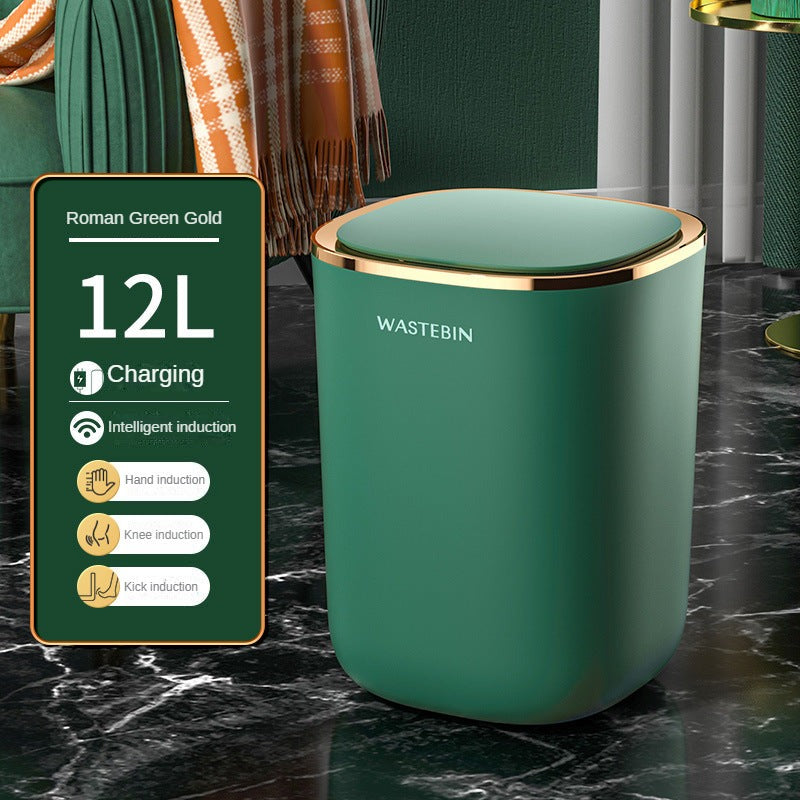 Intelligent trash can induction type fully automatic electric with cover